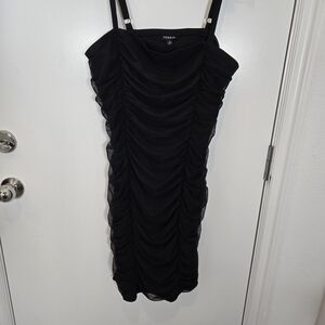 Torrid Ruched Black Dress